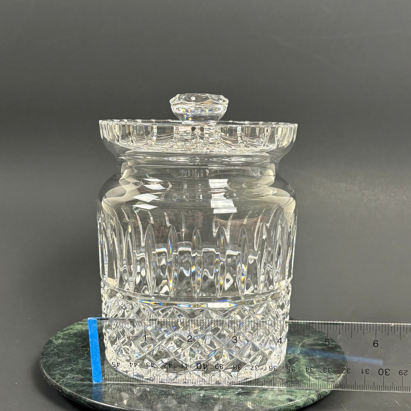Waterford Crystal Lidded Biscuit Jar | ⋆˙⟡ | Covered Crystal Cookie Jar / Candy Jar