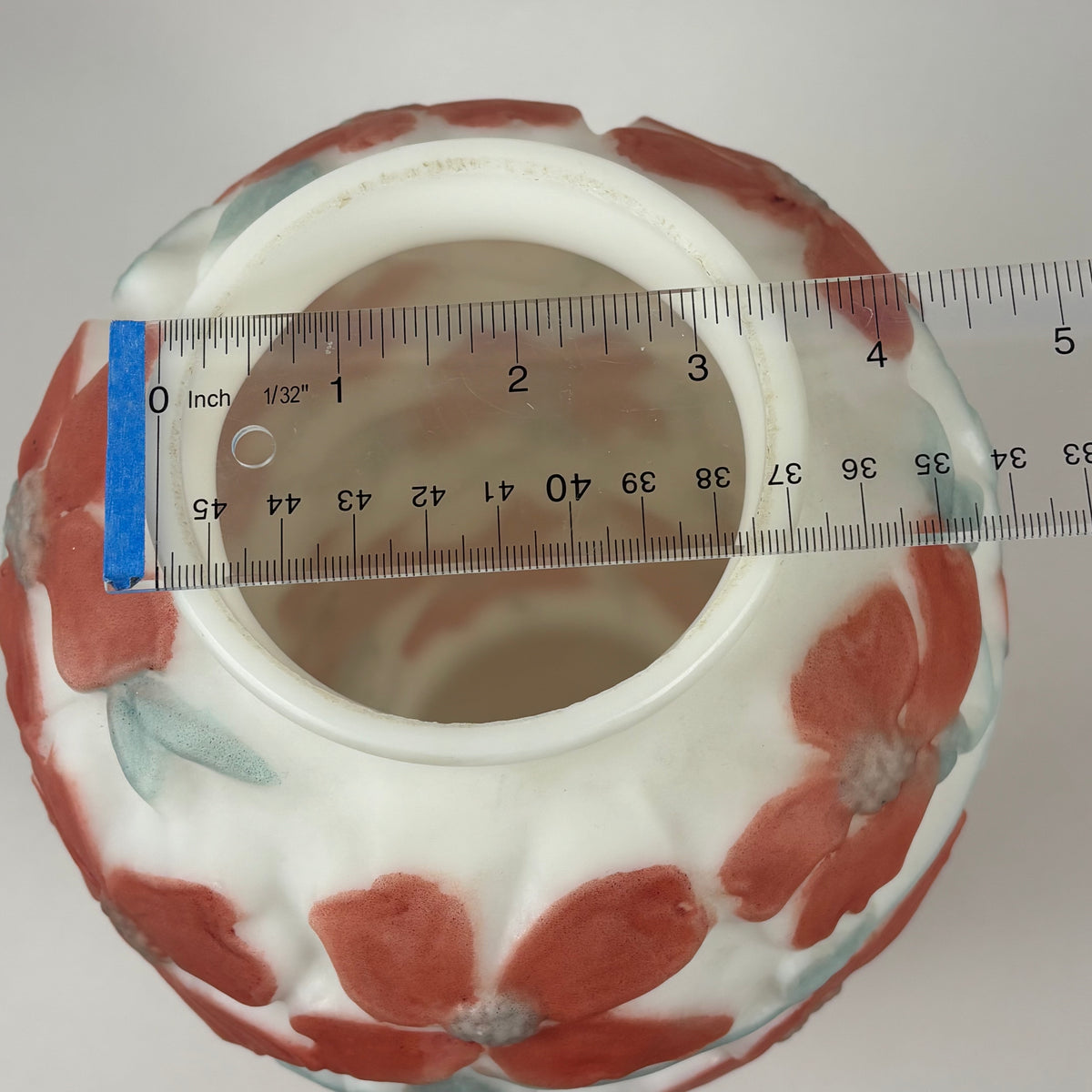 Vintage Consolidated Glass Dogwood Vase |⋆˙⟡| Art Deco Coral Flowers