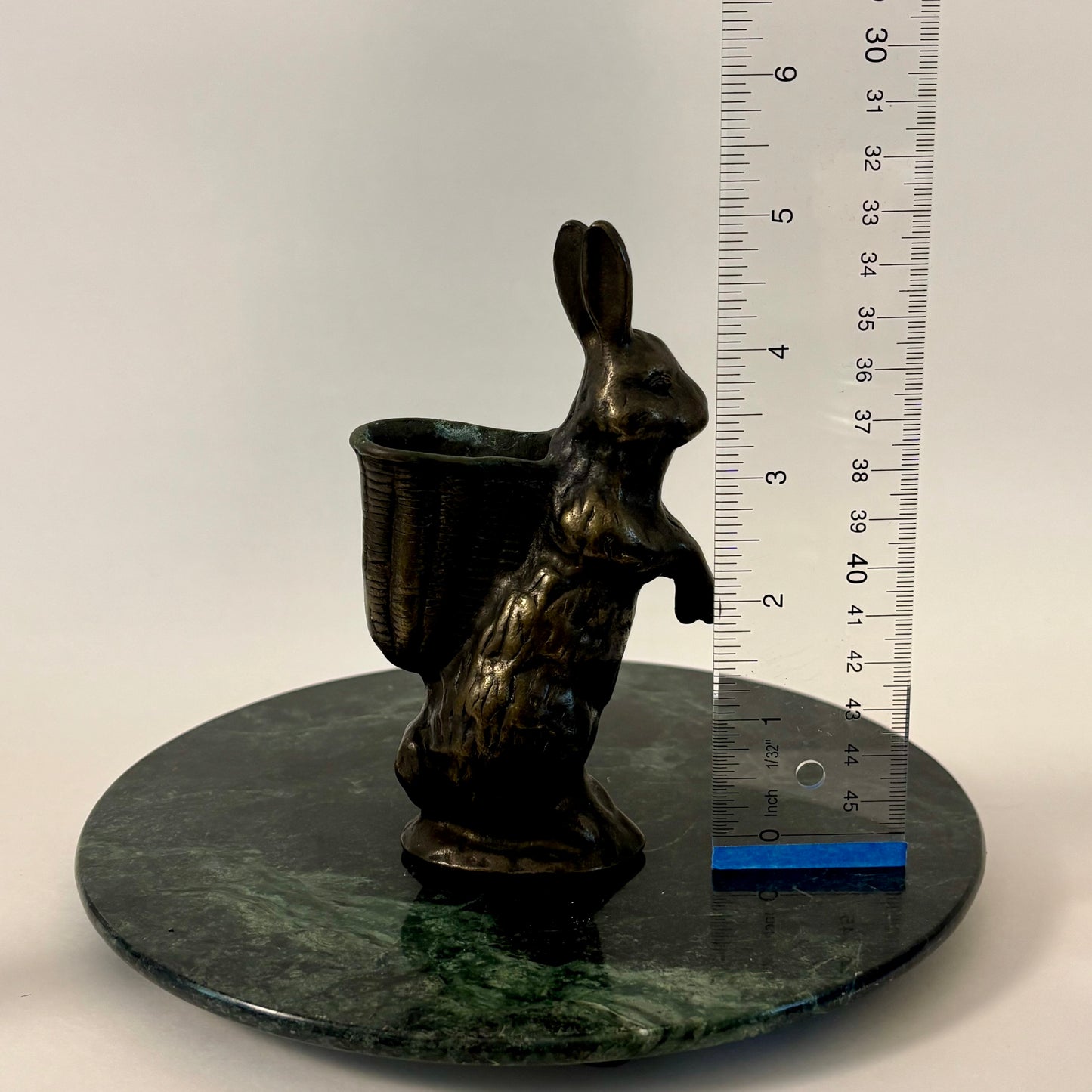 Vintage Metal Bunny Rabbit Basket Holder / Toothpick Holder / Mini Planter |โหโก | Cottagecore Decor