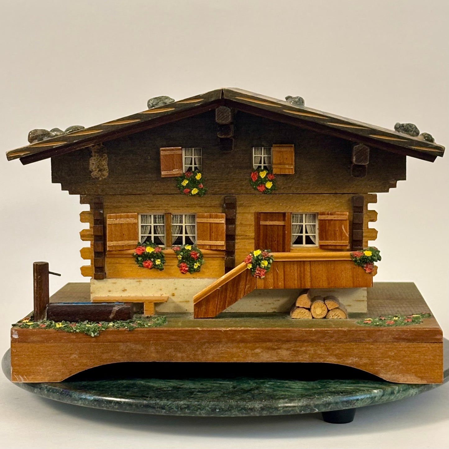 Vintage Swiss Reuge Chalet Music Box ⋆˙⟡ Edelweiss