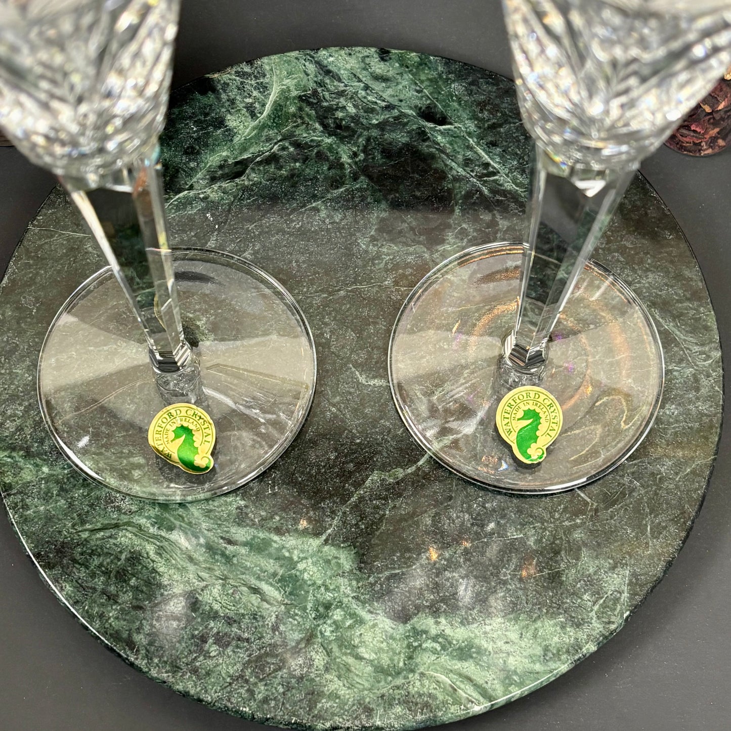 Waterford Crystal Wedding Collection Swan Champagne Flutes |⋆˙⟡| Set of 2 with Box