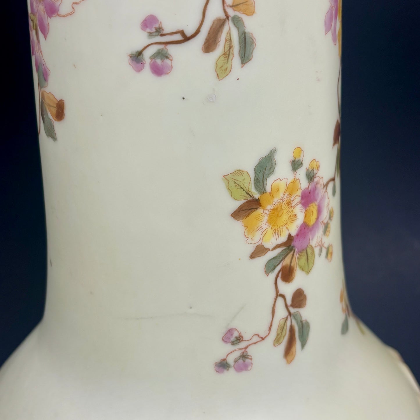Antique RW Rudolstadt Germany Hand Painted Porcelain Vase |⋆˙⟡| Floral Design