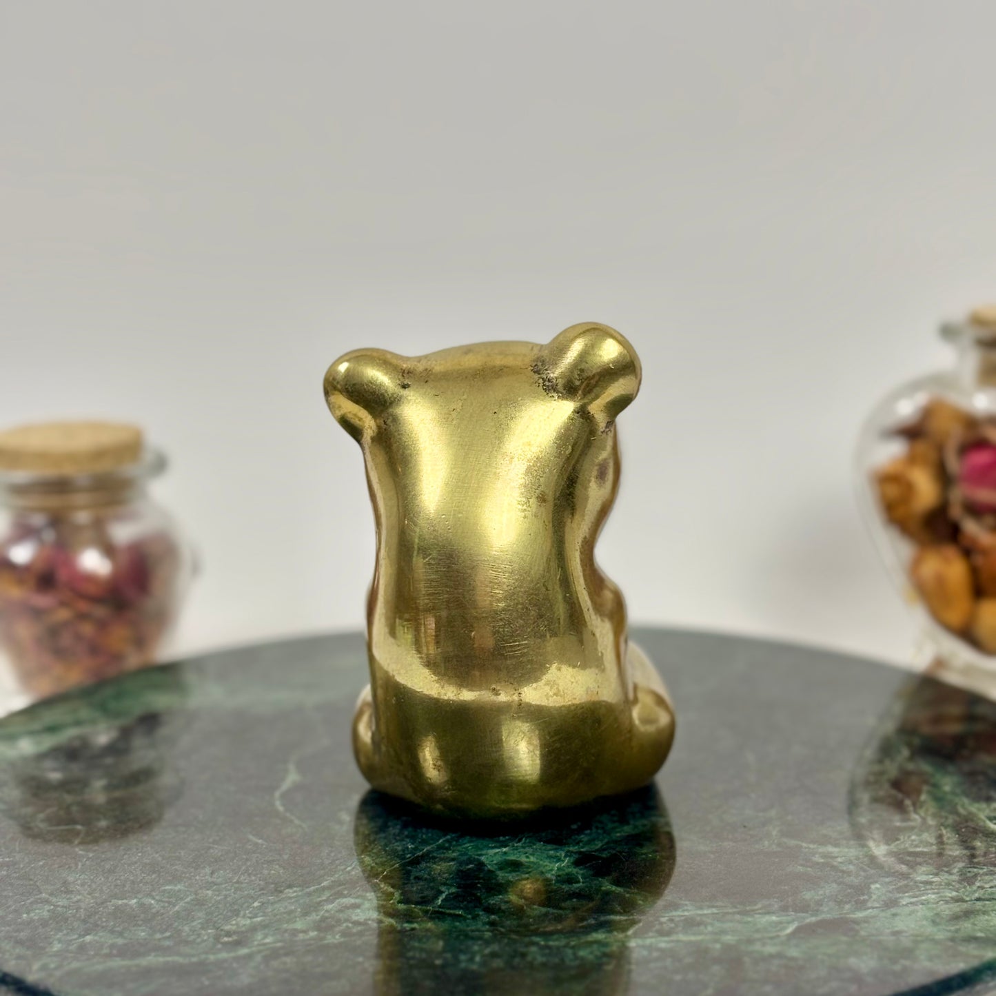 Vintage Solid Brass Panda Bear |⋆˙⟡| Figurine Paperweight