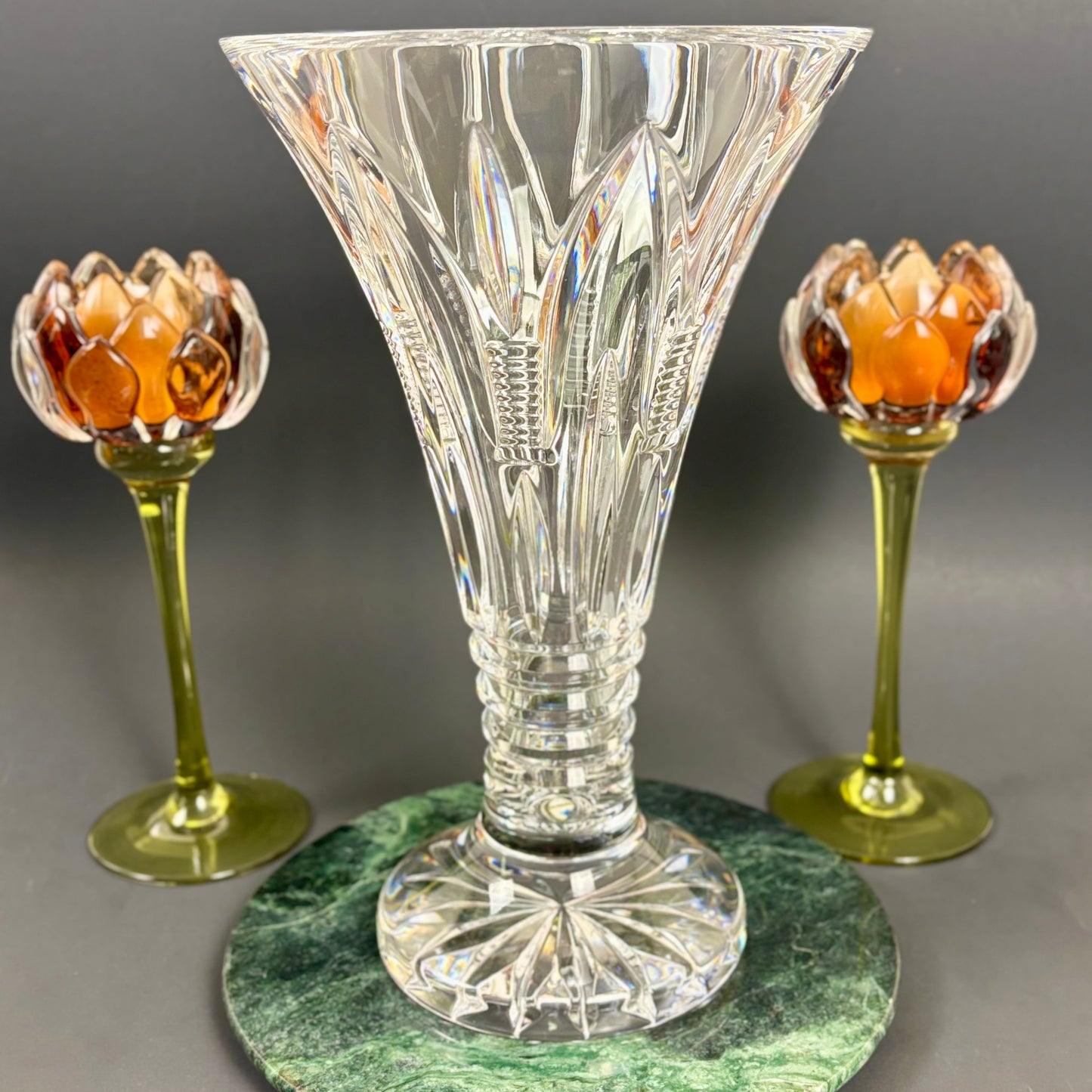 Waterford Crystal Leenane Vase |⋆˙⟡| Footed Flared Vase