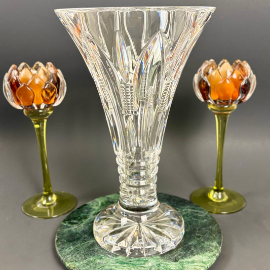 Waterford Crystal Leenane Vase |⋆˙⟡| Footed Flared Vase