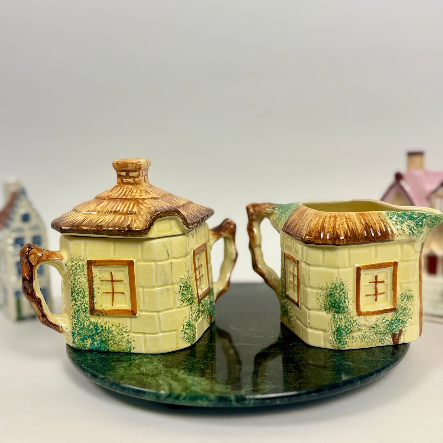 Vintage Keel Pottery Cottage Ware Tea Set |⋆˙⟡| 22 Piece Set, Staffordshire England