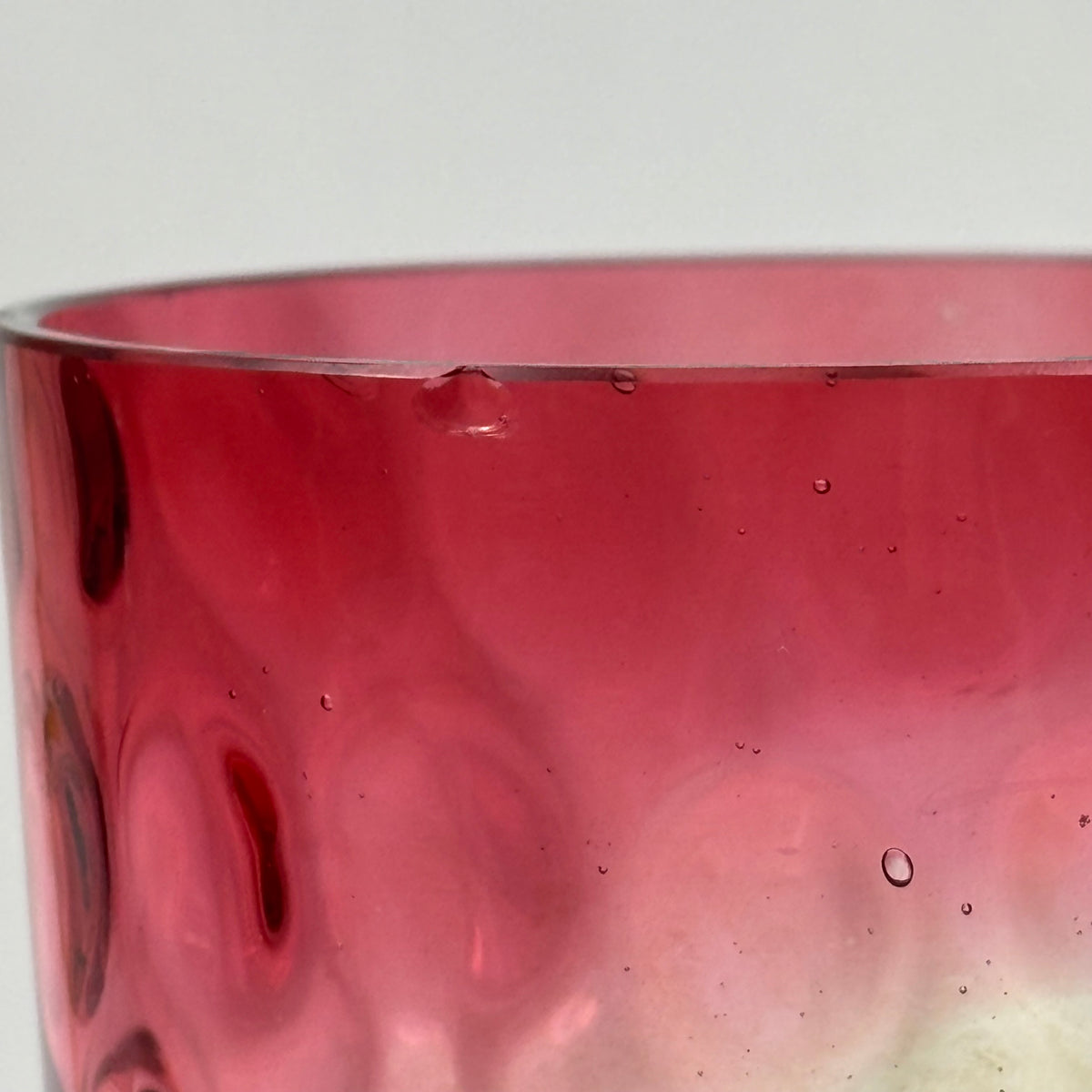 Antique Cranberry & Rubina Coin Dot, Spot Optic Glass |⋆˙⟡| Pitcher & Tumbler Set