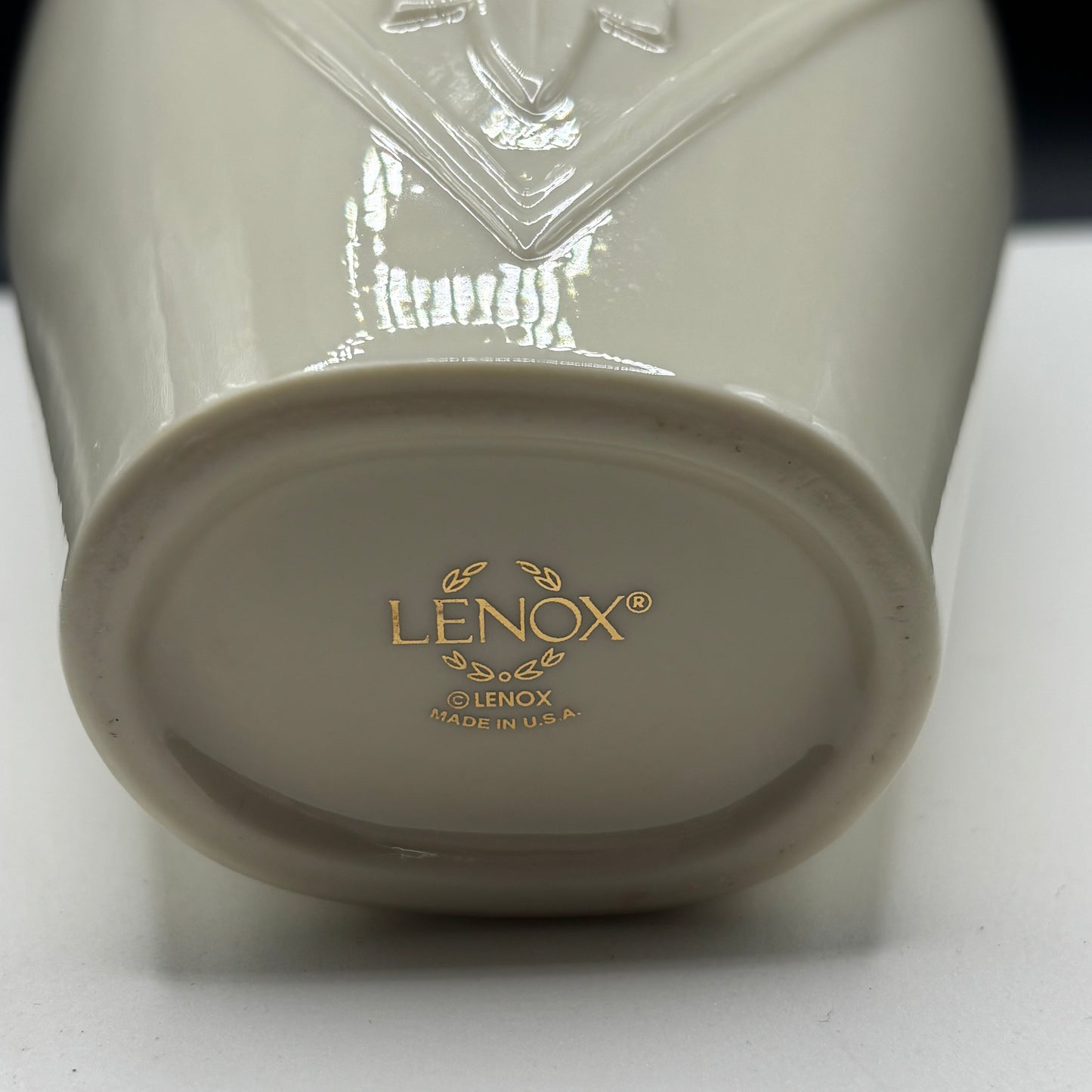 Lenox Ivory Porcelain Vase ⋆˙⟡ Gold Trim