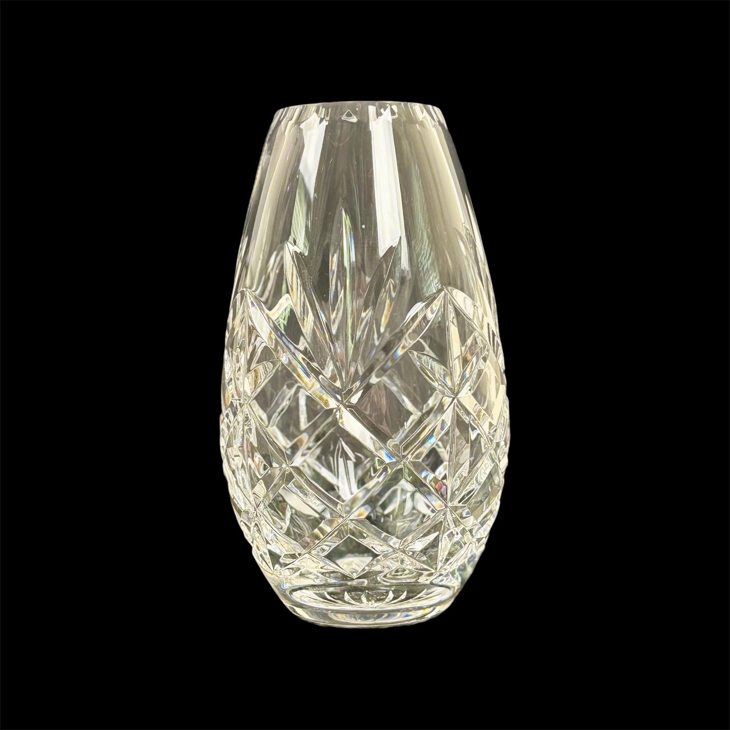 Edinburgh Crystal Cut Glass Vase | ⋆˙⟡ | Scottish Crystal Bud Vase, Starburst & Diamond Cut Pattern