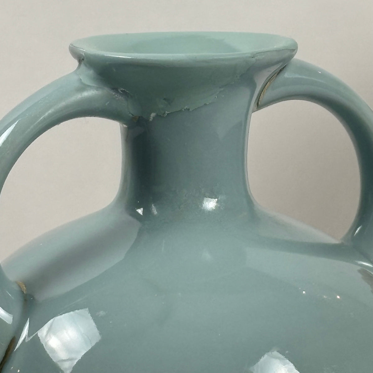 Antique Gebrüder Heubach Porcelain Cameo Vase |⋆˙⟡| Double Handle, Art Nouveau Vase