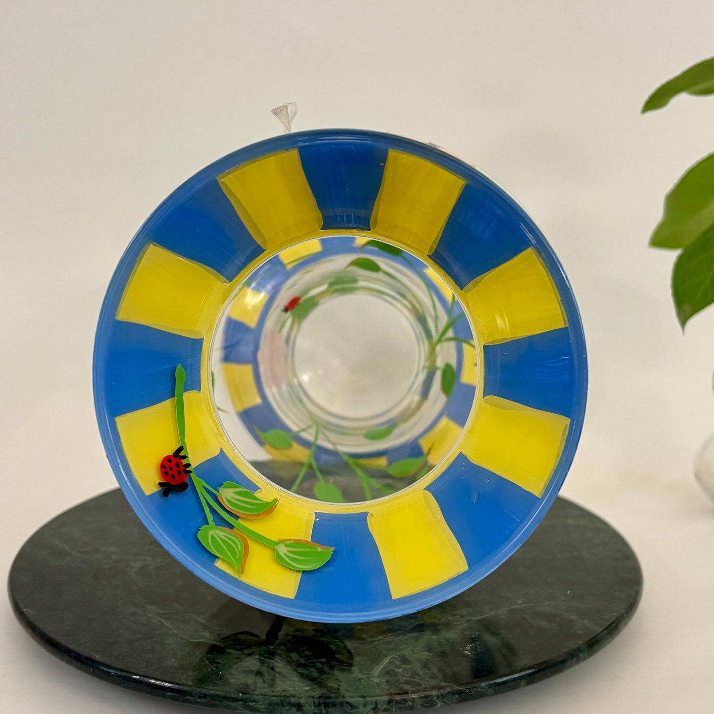 Lenox Butterfly Meadow Handpainted Glass Vase ⋆˙⟡    With Box