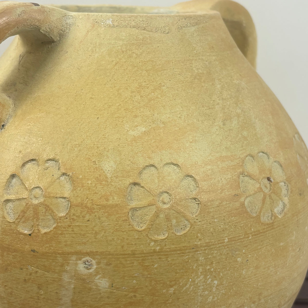Rustic Terracotta Clay Pot |⋆˙⟡| Planter or Vase with Floral Design