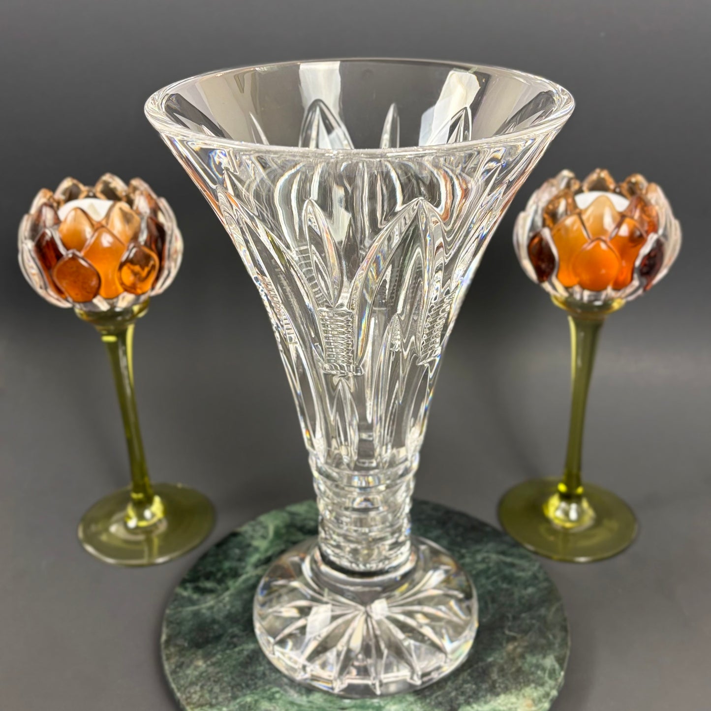 Waterford Crystal Leenane Vase |⋆˙⟡| Footed Flared Vase