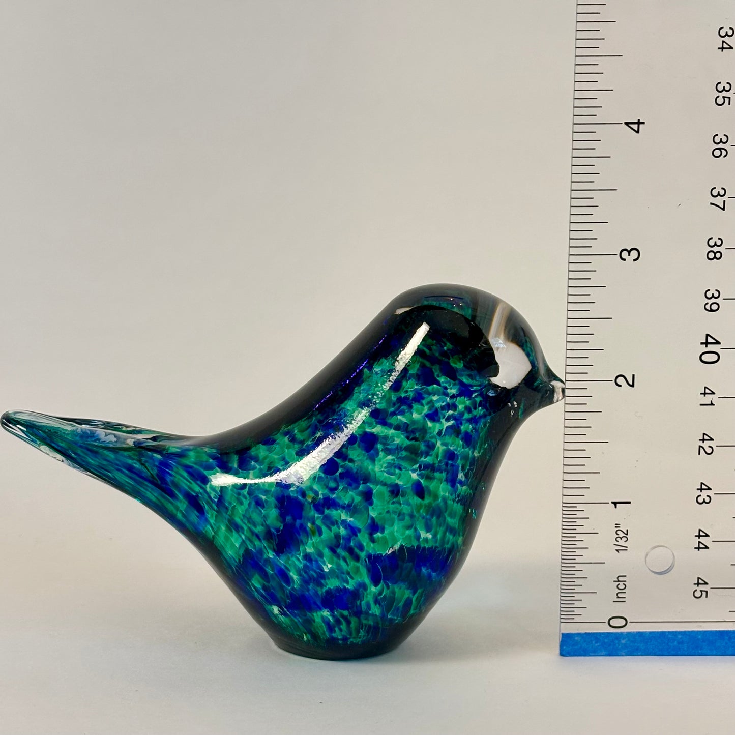 Vintage Wedgwood Glass Bird Figurines |⋆˙⟡ | Signed Blue & Teal Art Glass Bird Pair, Made in England