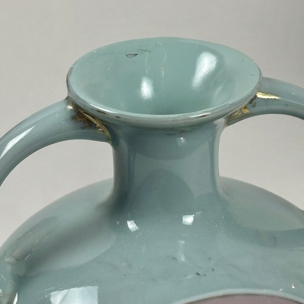 Antique Gebrüder Heubach Porcelain Cameo Vase |⋆˙⟡| Double Handle, Art Nouveau Vase