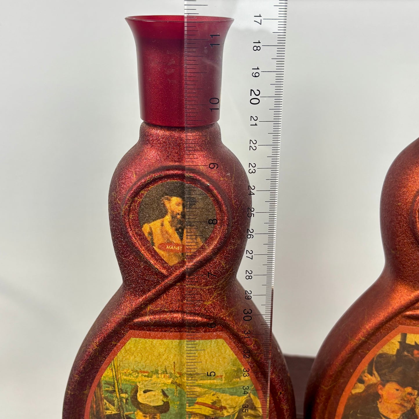 Vintage Manet Art Glass Decanter Set |⋆˙⟡| Gare Saint-Lazare & Boating Party – Pair