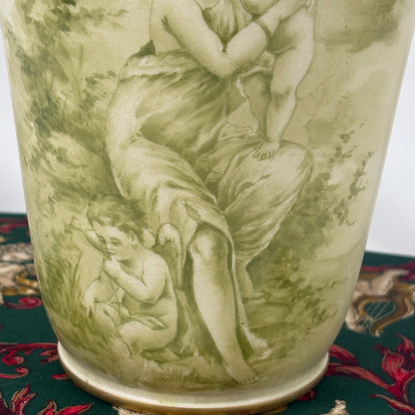 Antique Royal Bonn Germany Vase, c. 1900 |⋆˙⟡| Classical Woman & Cherubs