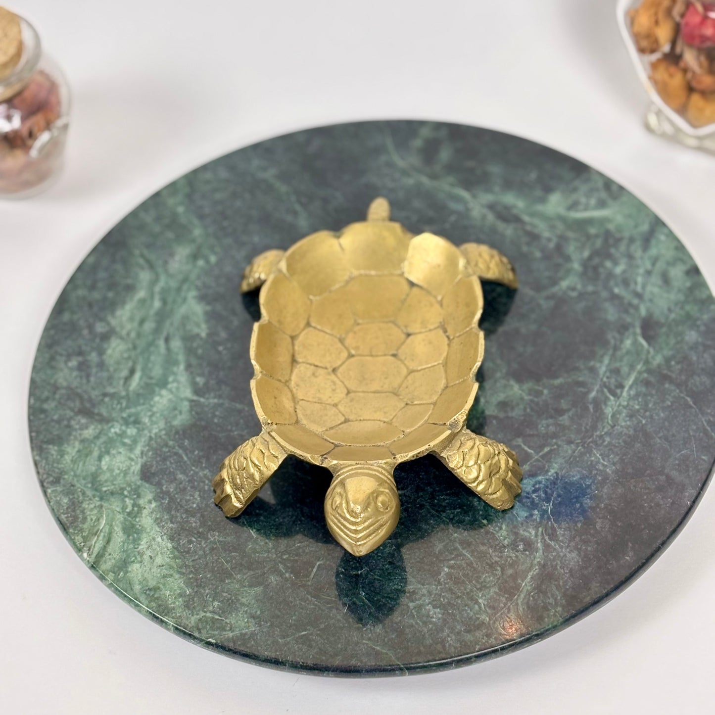 Vintage Brass Sea Turtle Trinket Dish | ⋆˙⟡ | Catchall Bowl, Ring Holder