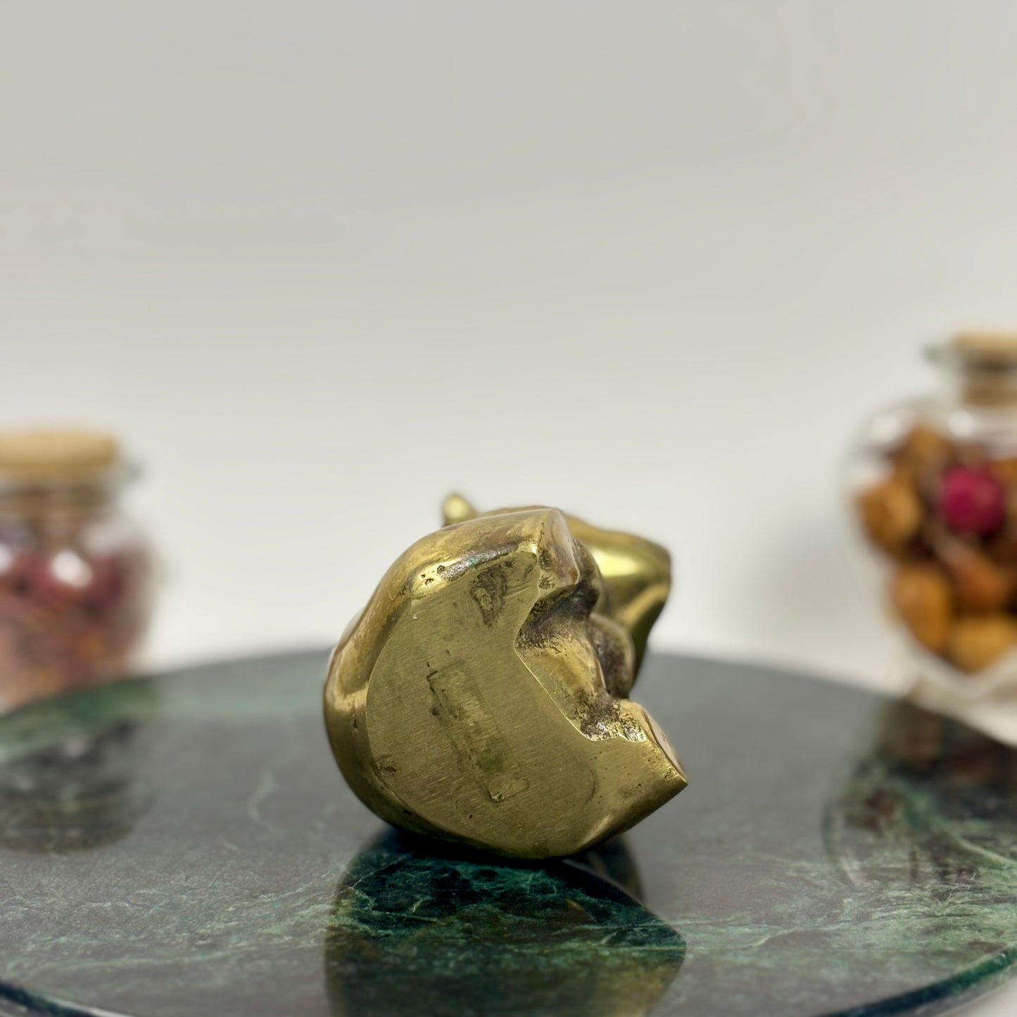 Vintage Solid Brass Panda Bear |⋆˙⟡| Figurine Paperweight