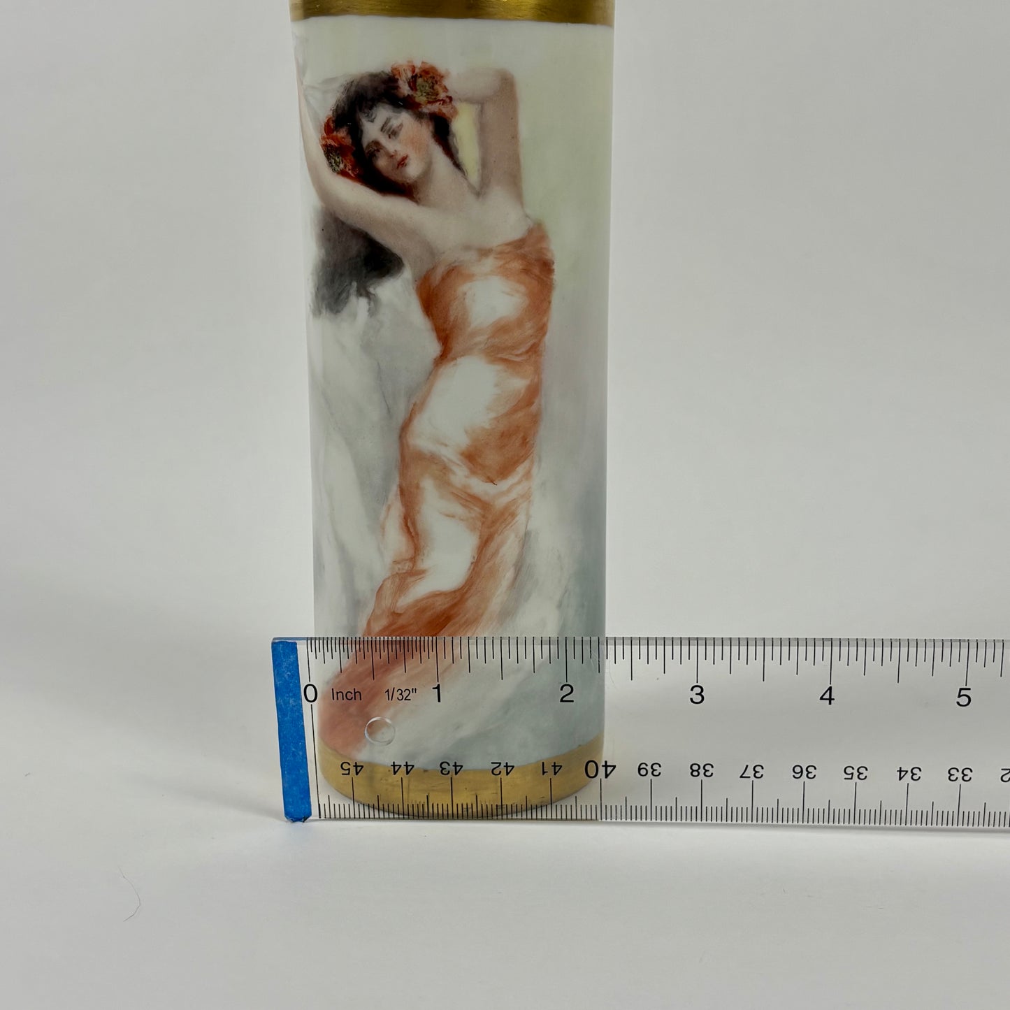 Antique Limoges W.G. & Co. Portrait Vase, c. 1900 |⋆˙⟡| Art Nouveau French Porcelain, Hand Painted