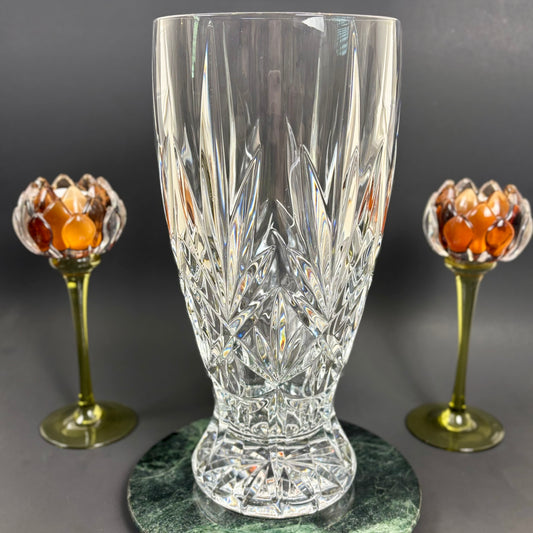 Large Cut Crystal Vase | ⋆˙⟡ | Heavy Crystal Floral Vase
