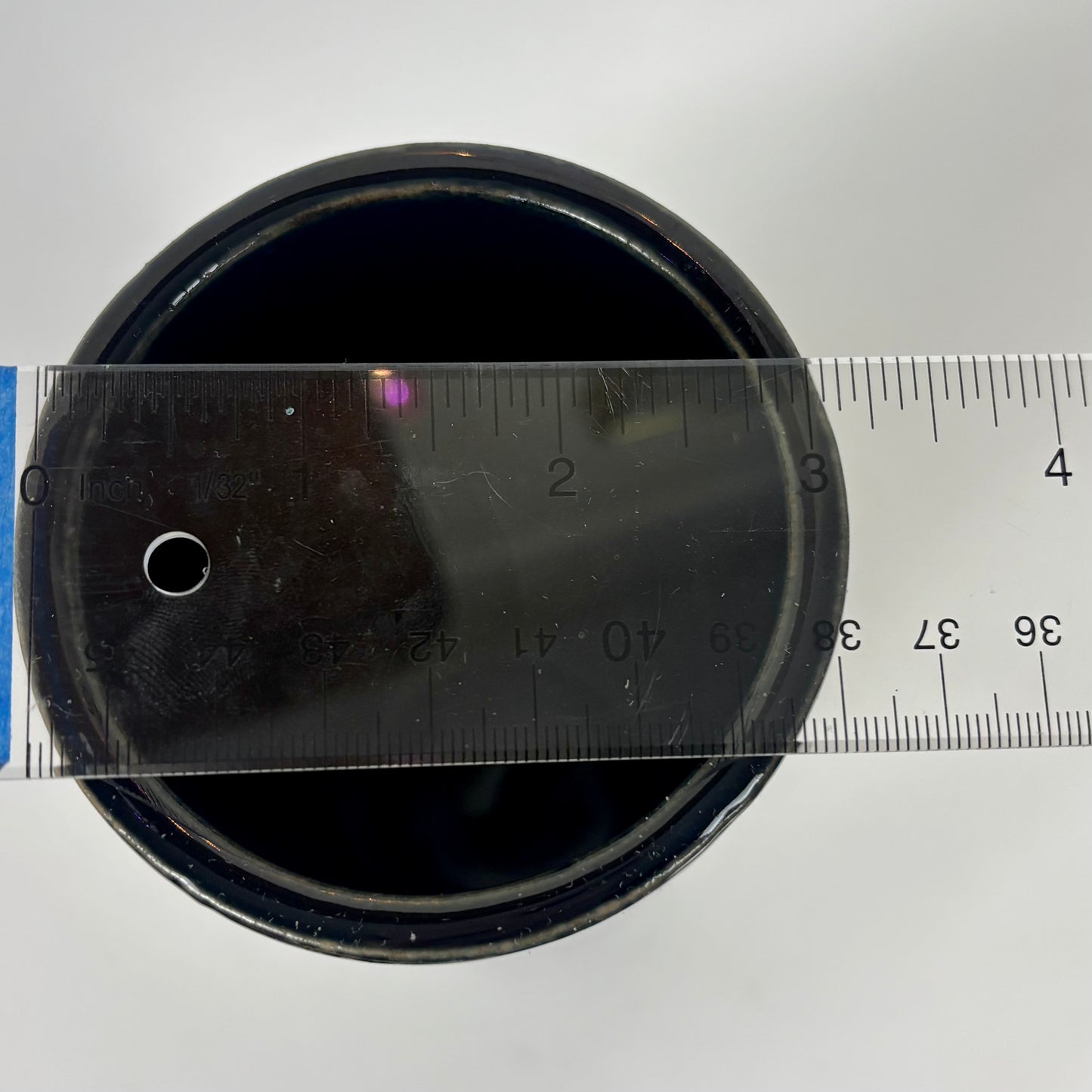 Vintage Japanese Cobalt Blue Drip Glaze Cylinder Vase |⋆˙⟡| Mid Century Modern Pottery