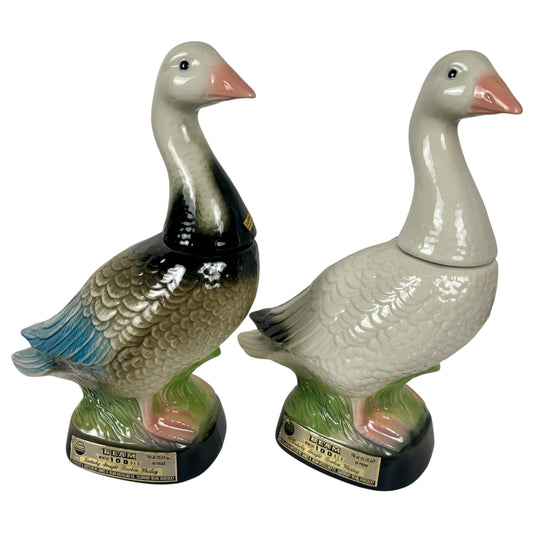Vintage 1979 James B. Beam Goose Empty Decanter Set |⋆˙⟡| Regal China – Bar Decor