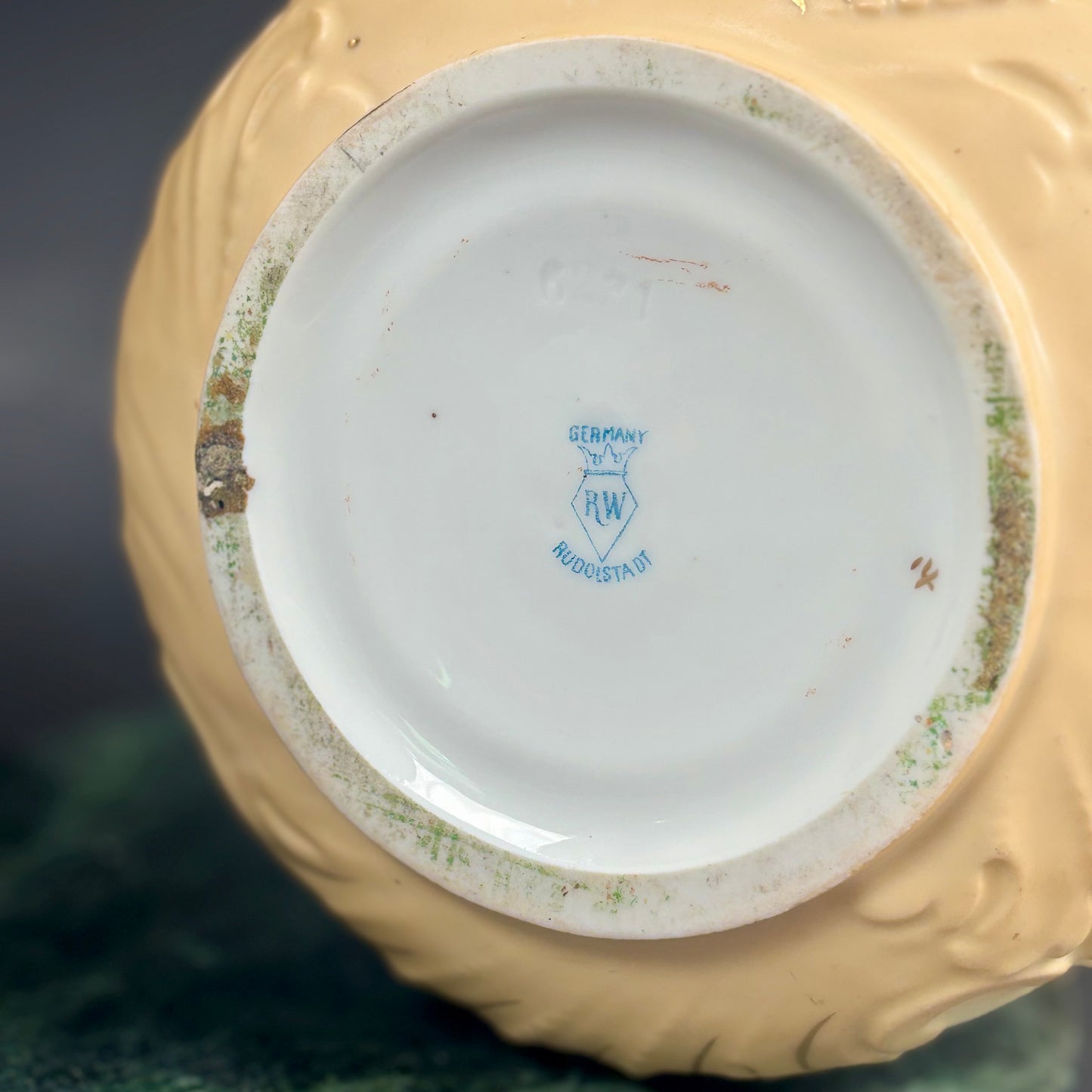 Antique RW Rudolstadt Germany Hand Painted Porcelain Vase |⋆˙⟡| Floral Design