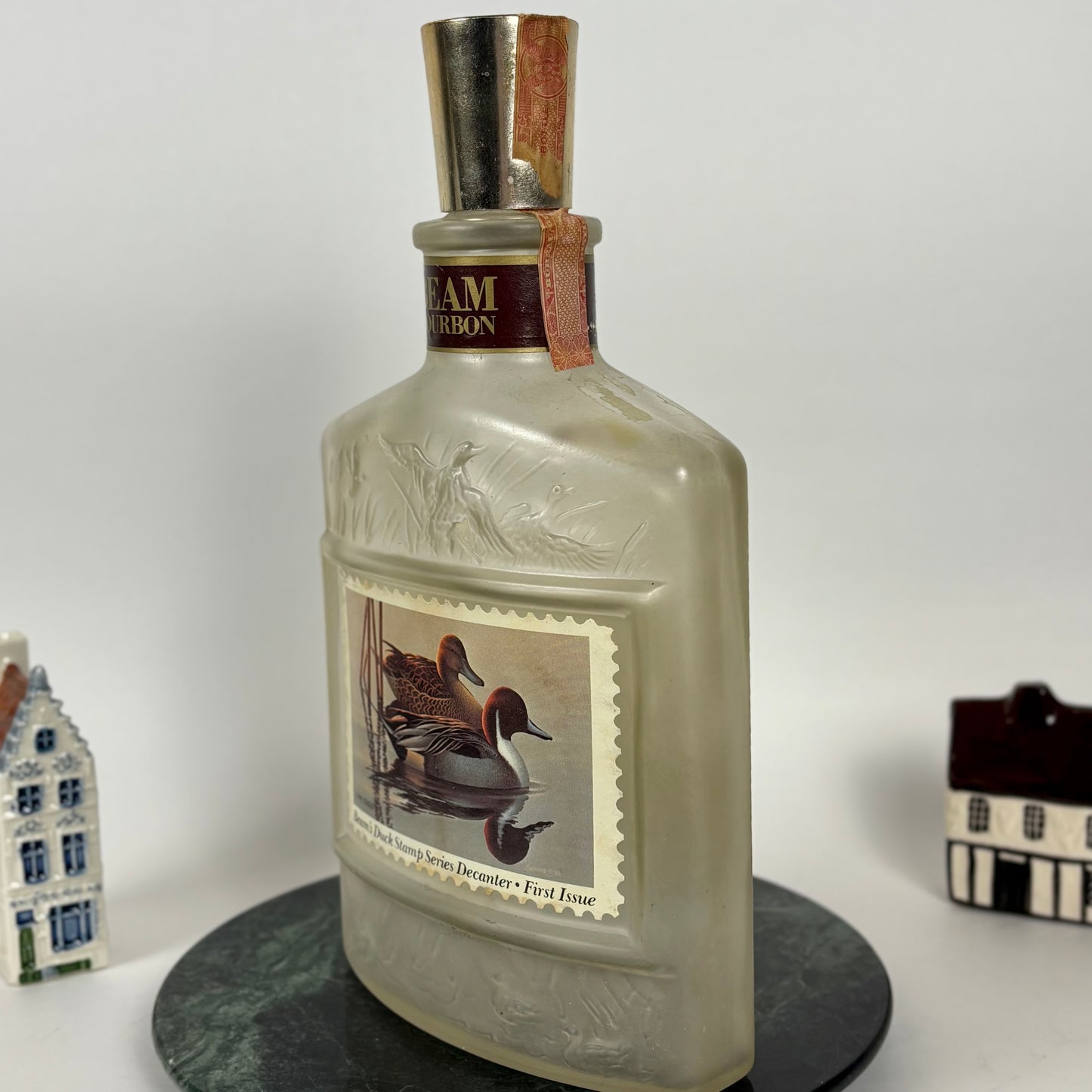 Vintage Jim Beam Duck Stamp Series Pintail Decanter |⋆˙⟡| First Issue Wildlife Bourbon Bottle