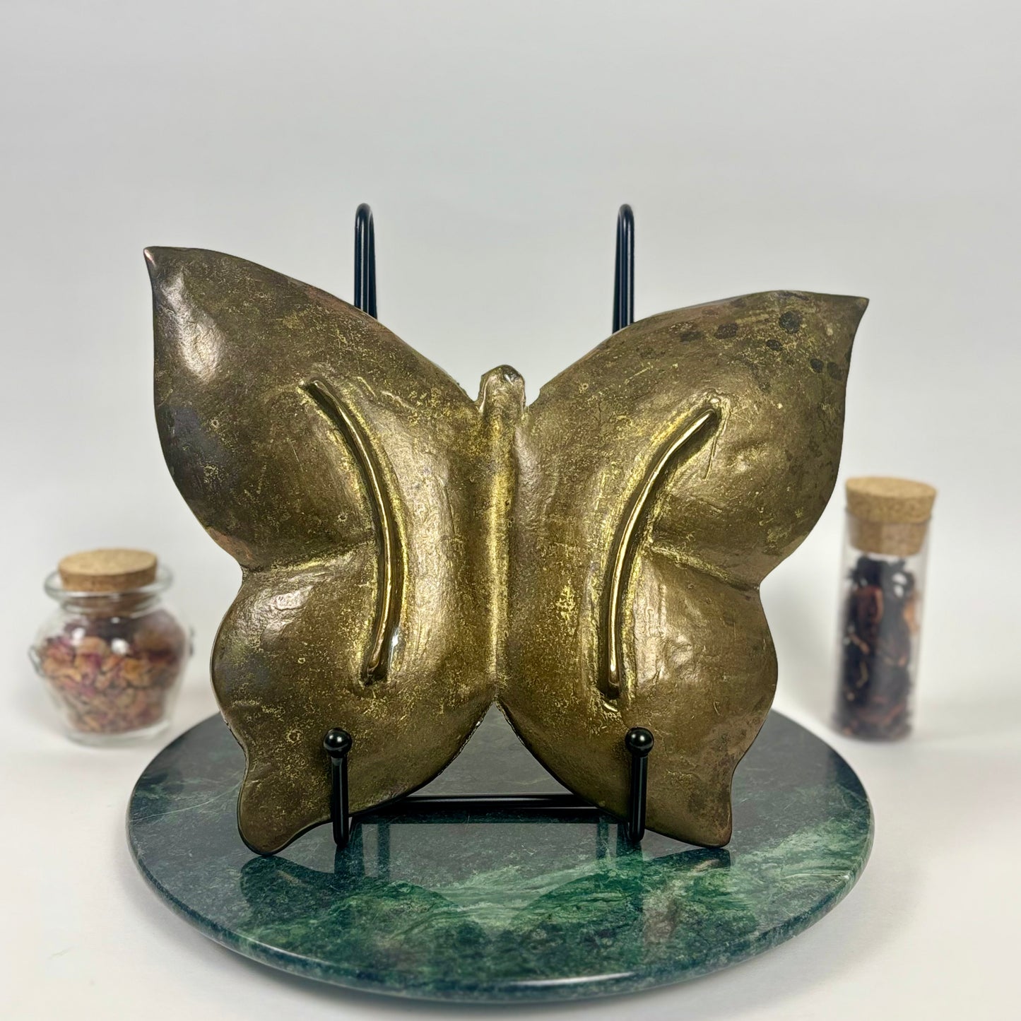 Solid Brass Vintage Butterfly |⋆˙⟡| Trinket Dish Catchall