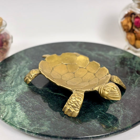 Vintage Brass Sea Turtle Trinket Dish | ⋆˙⟡ | Catchall Bowl, Ring Holder