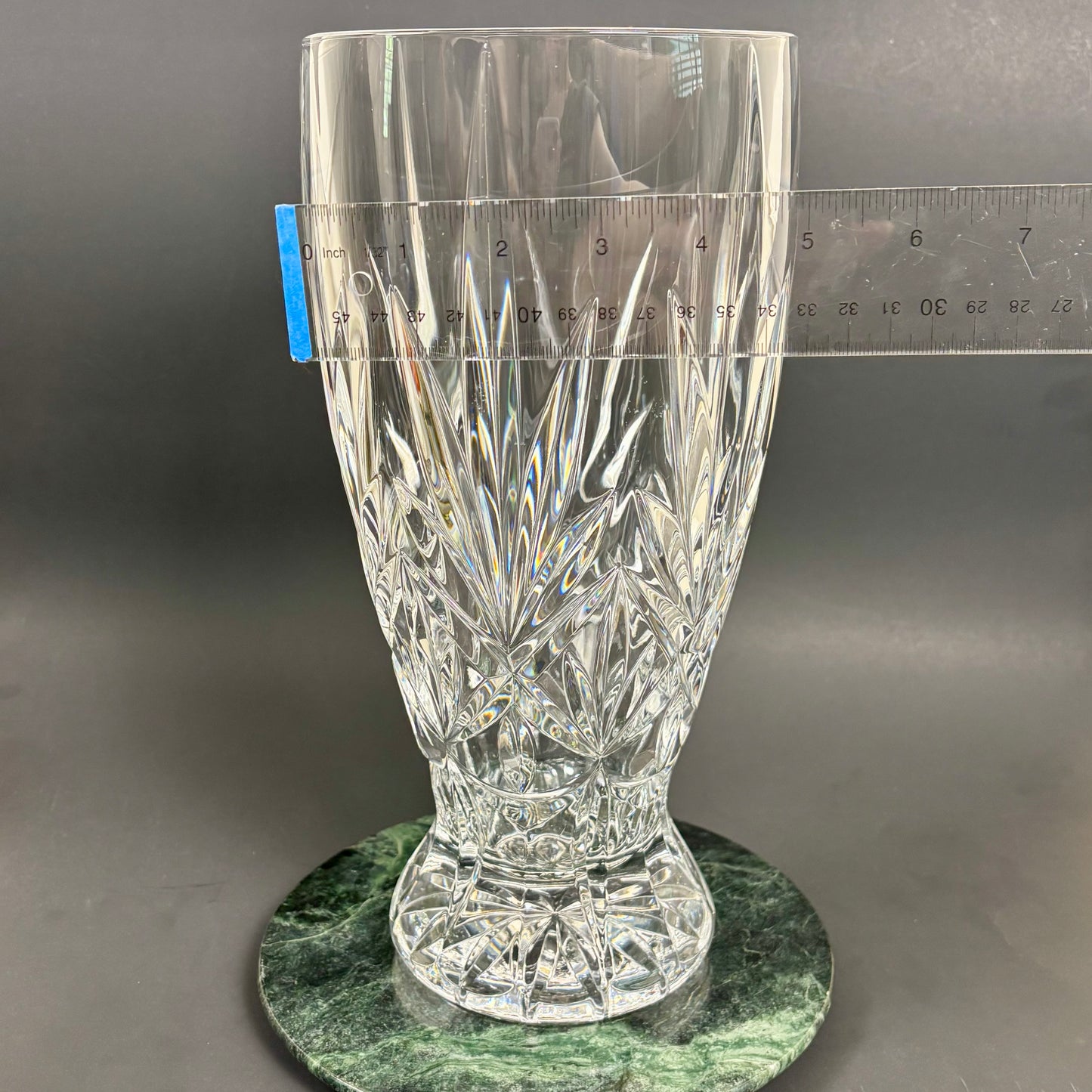 Large Cut Crystal Vase | ⋆˙⟡ | Heavy Crystal Floral Vase