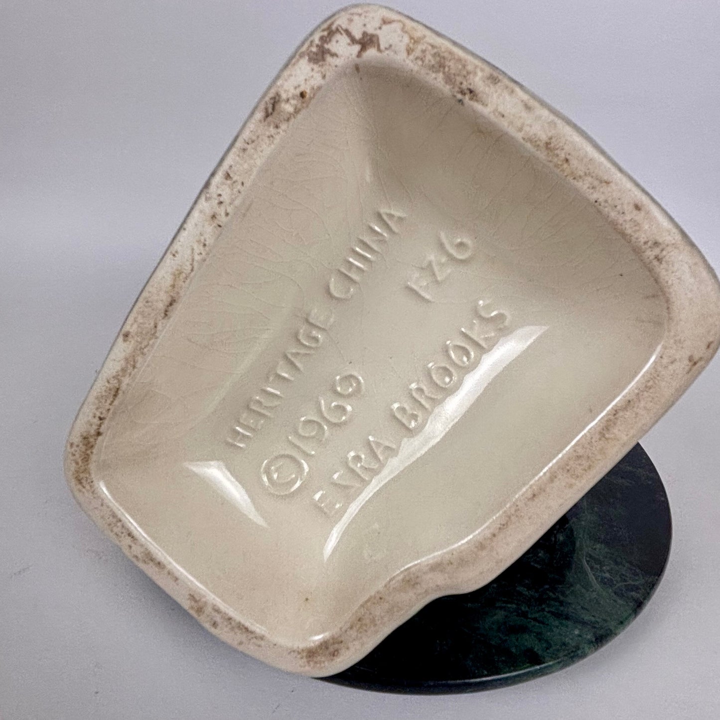 Vintage Ezra Brooks 12 Year Bourbon Gold Prospector |⋆˙⟡|Empty Ceramic Decanter w/ Stopper
