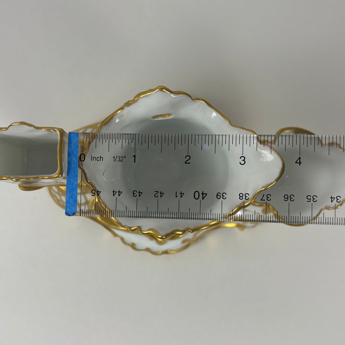 Antique Porcelain Holly Berry Desk Set |⋆˙⟡| Gold Gilt French Porcelain