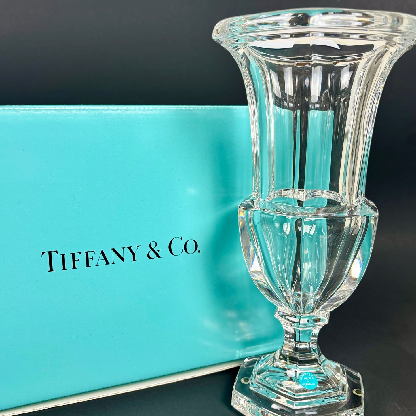 Tiffany & Co. Crystal Vase |⋆˙⟡ | with Original Tiffany Blue Box