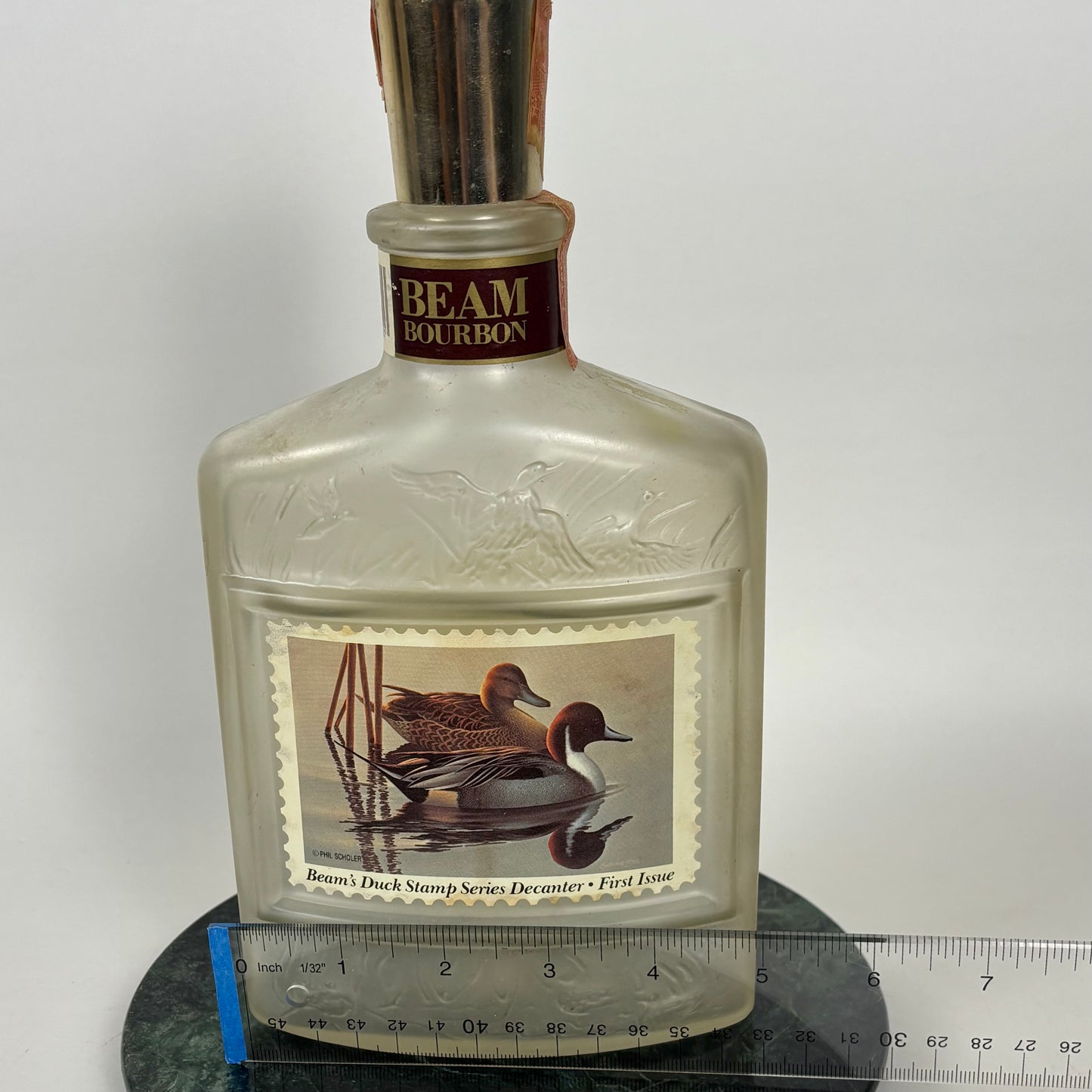 Vintage Jim Beam Duck Stamp Series Pintail Decanter |⋆˙⟡| First Issue Wildlife Bourbon Bottle