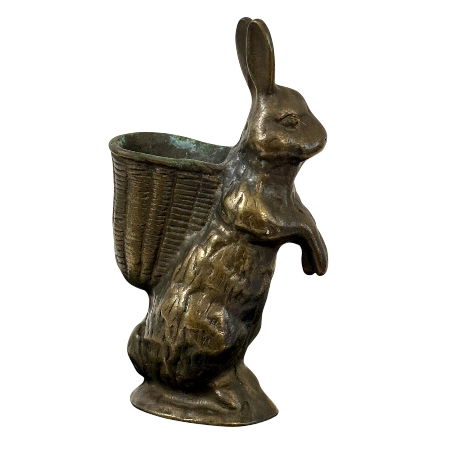 Vintage Metal Bunny Rabbit Basket Holder / Toothpick Holder / Mini Planter |⋆˙⟡ | Cottagecore Decor