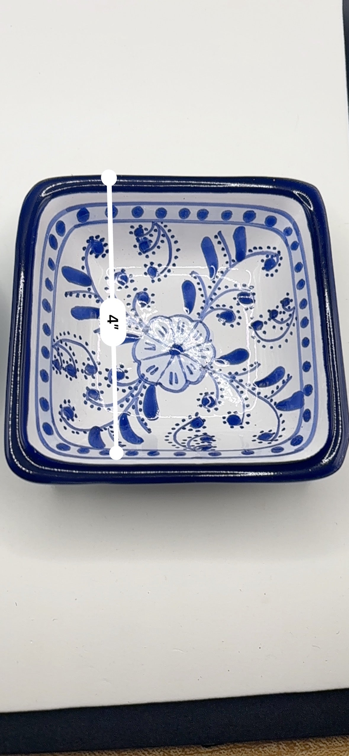 Hand Painted Tunisian Ceramic Dish + Small Decorative Bowl