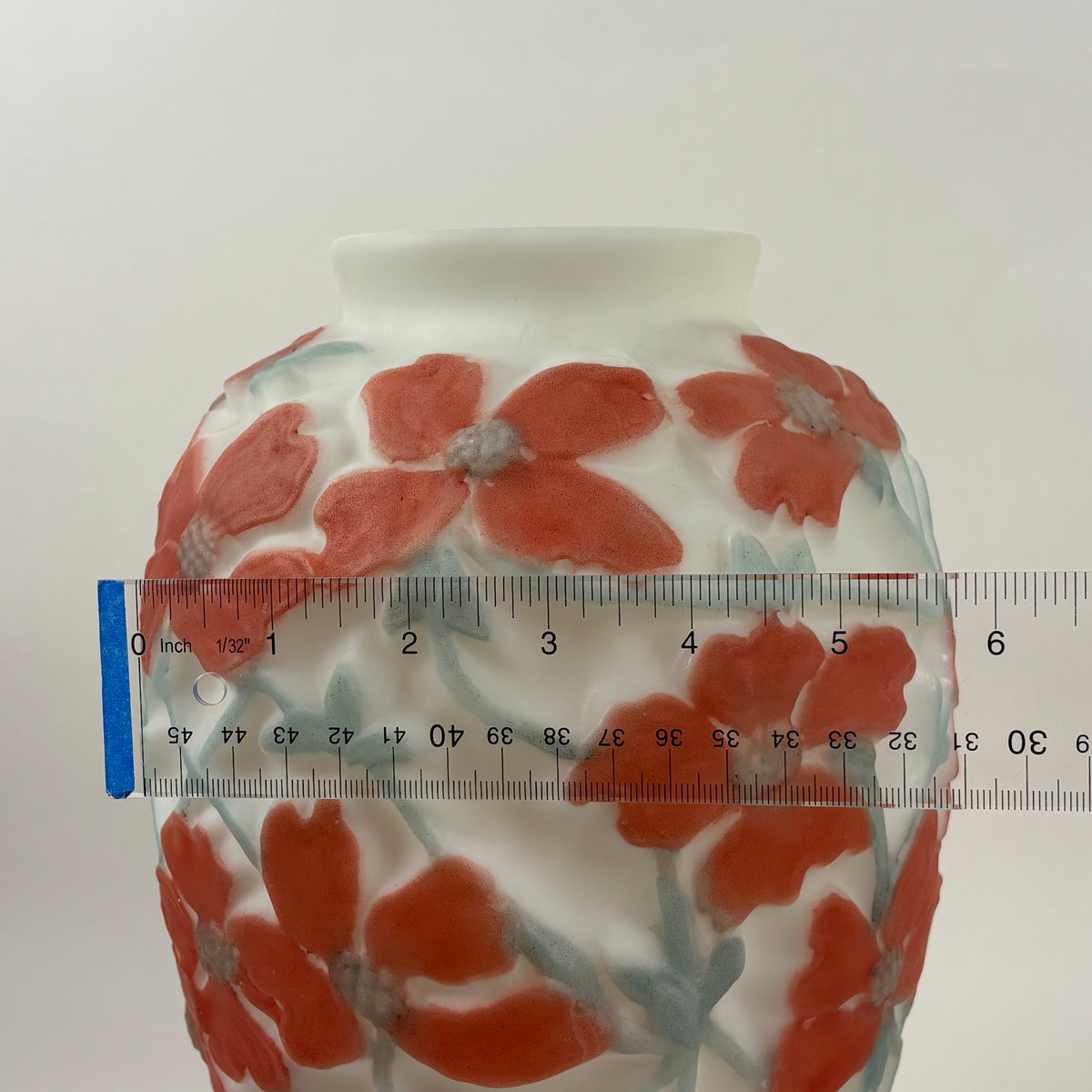 Vintage Consolidated Glass Dogwood Vase |⋆˙⟡| Art Deco Coral Flowers