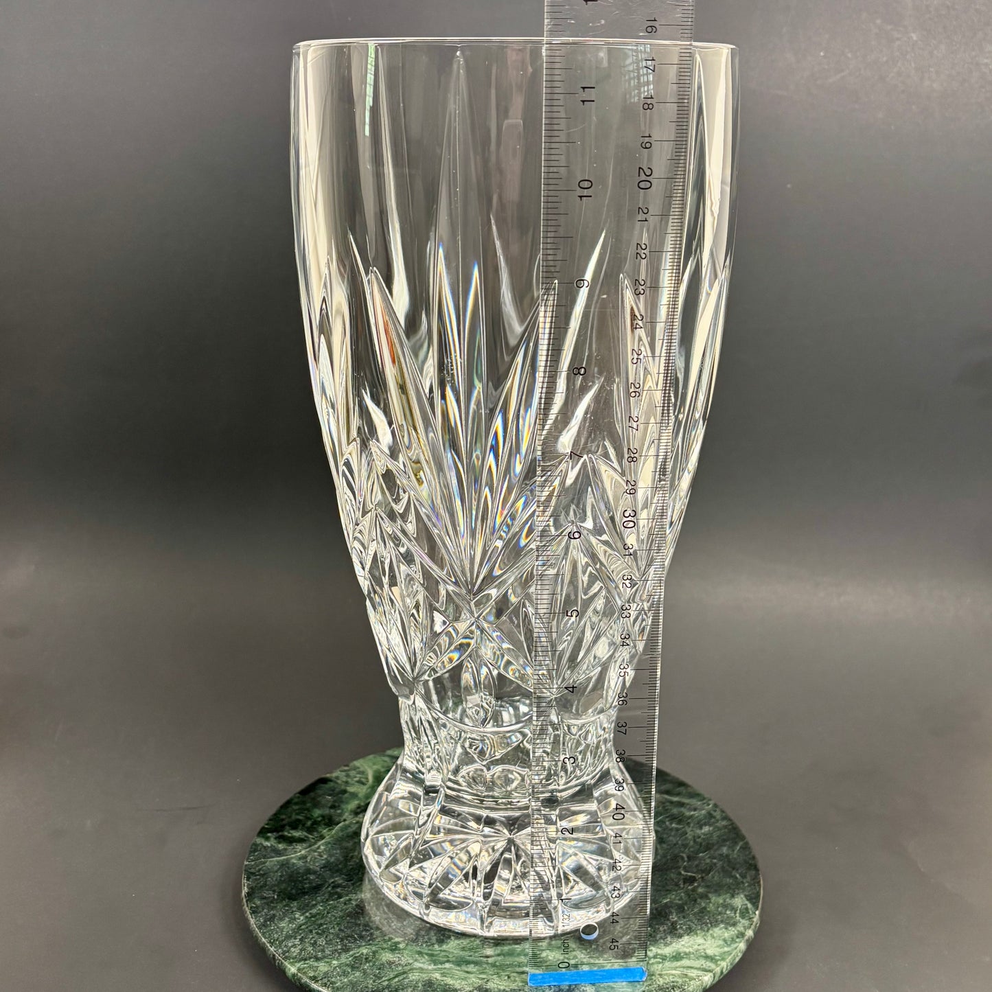 Large Cut Crystal Vase | ⋆˙⟡ | Heavy Crystal Floral Vase