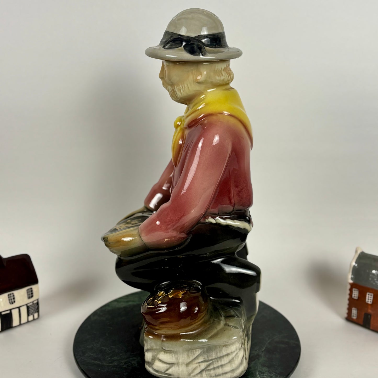 Vintage Ezra Brooks 12 Year Bourbon Gold Prospector |⋆˙⟡|Empty Ceramic Decanter w/ Stopper
