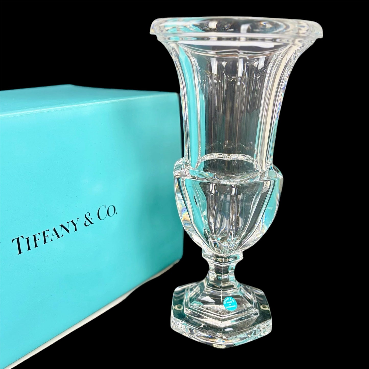 Tiffany & Co. Crystal Vase |⋆˙⟡ | with Original Tiffany Blue Box