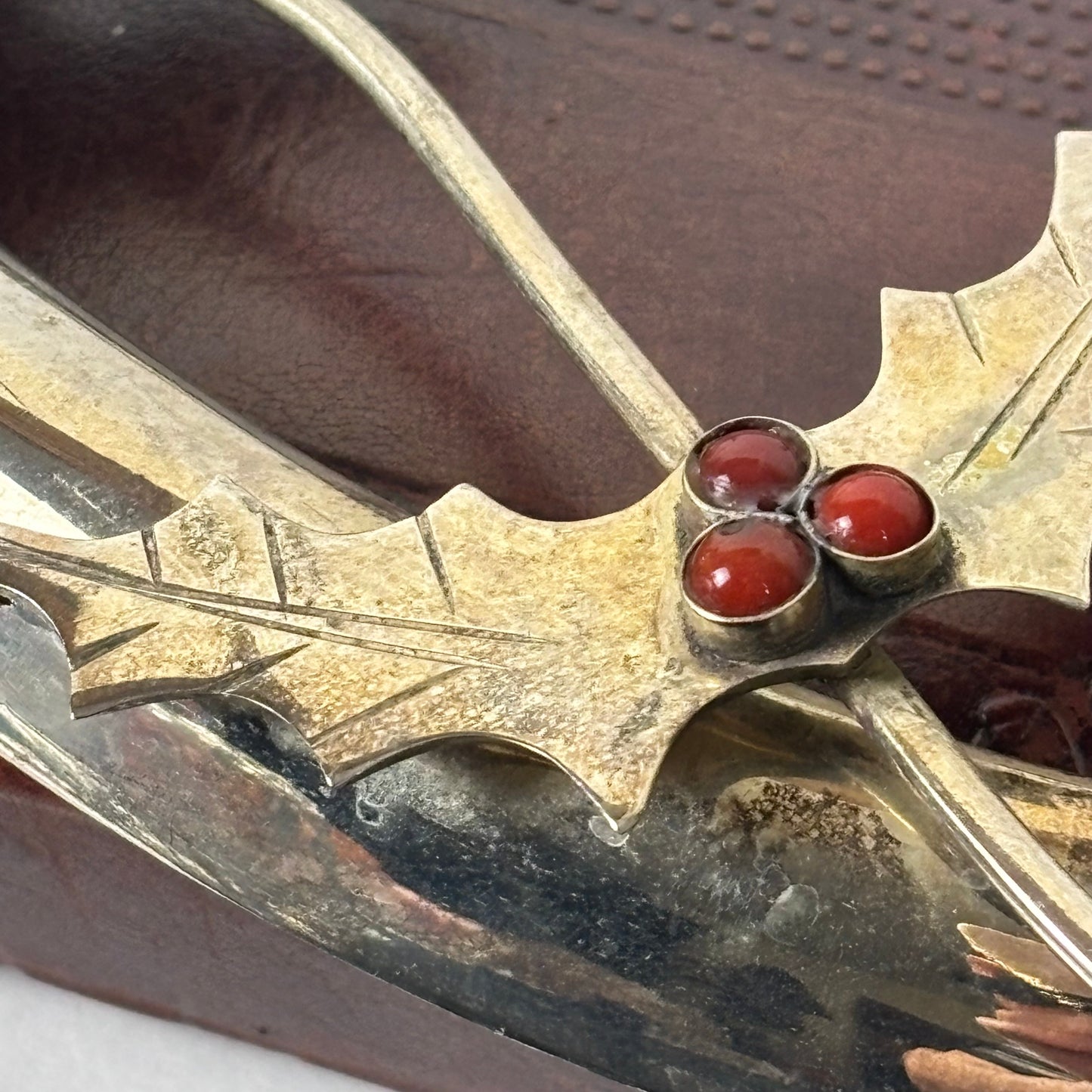 Vintage Silver Tone Metal Holly Advent Wreath Candle Holder |⋆˙⟡| Christmas Centerpiece, Made in India