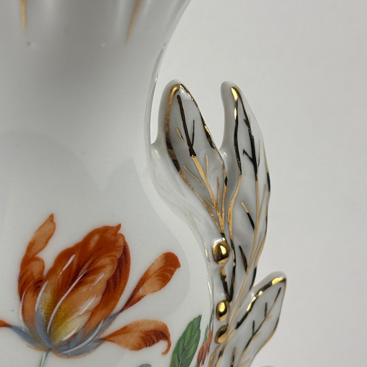 Vintage Limoges AJCO Bridal Vase |⋆˙⟡| Old Paris Style Floral Porcelain, c. 1950s