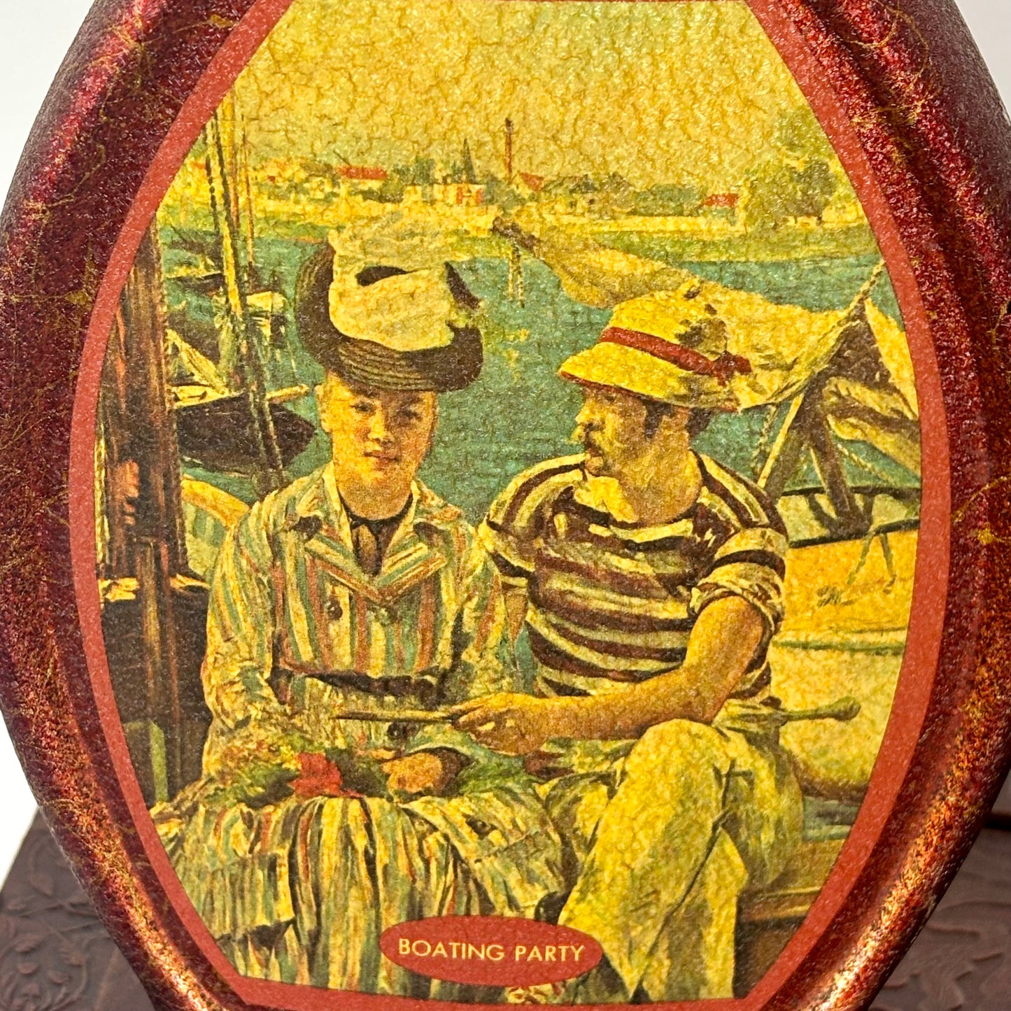Vintage Manet Art Glass Decanter Set |⋆˙⟡| Gare Saint-Lazare & Boating Party – Pair
