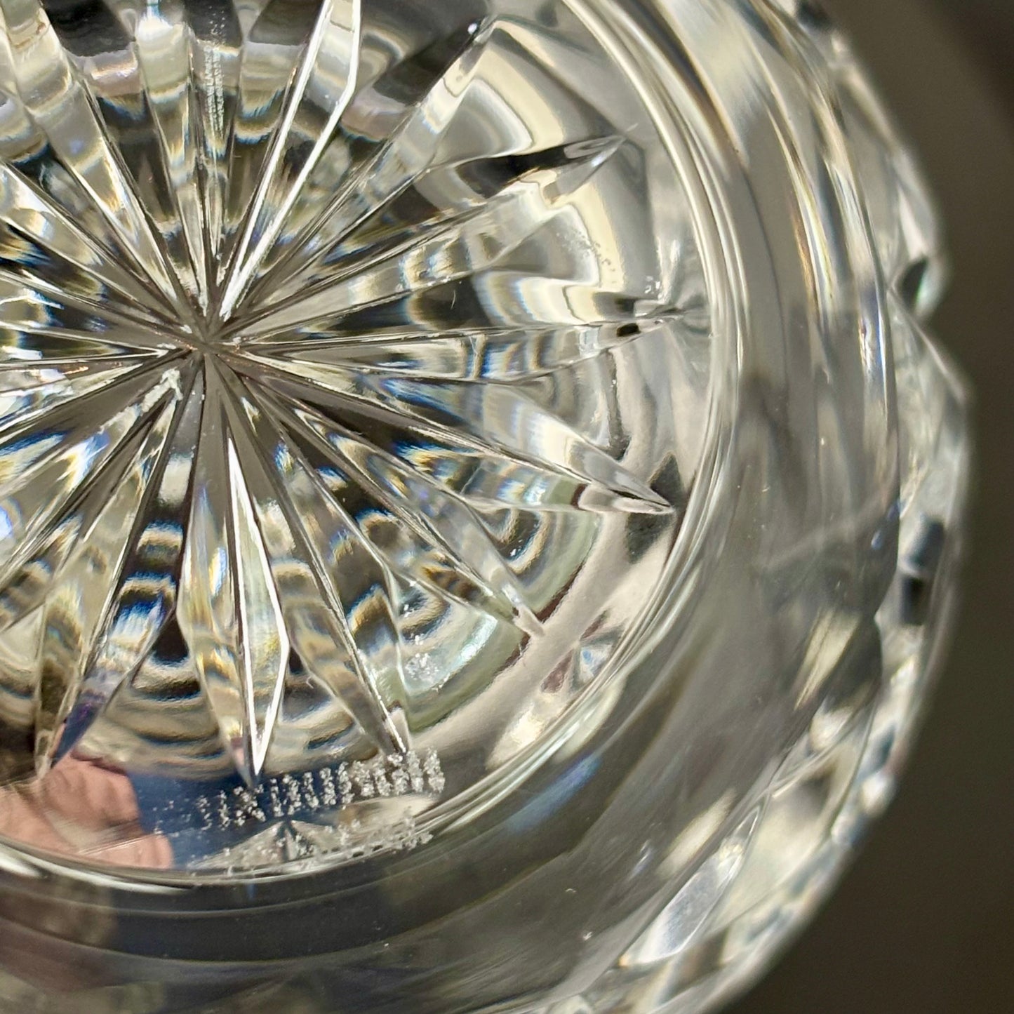 Edinburgh Crystal Cut Glass Vase | ⋆˙⟡ | Scottish Crystal Bud Vase, Starburst & Diamond Cut Pattern