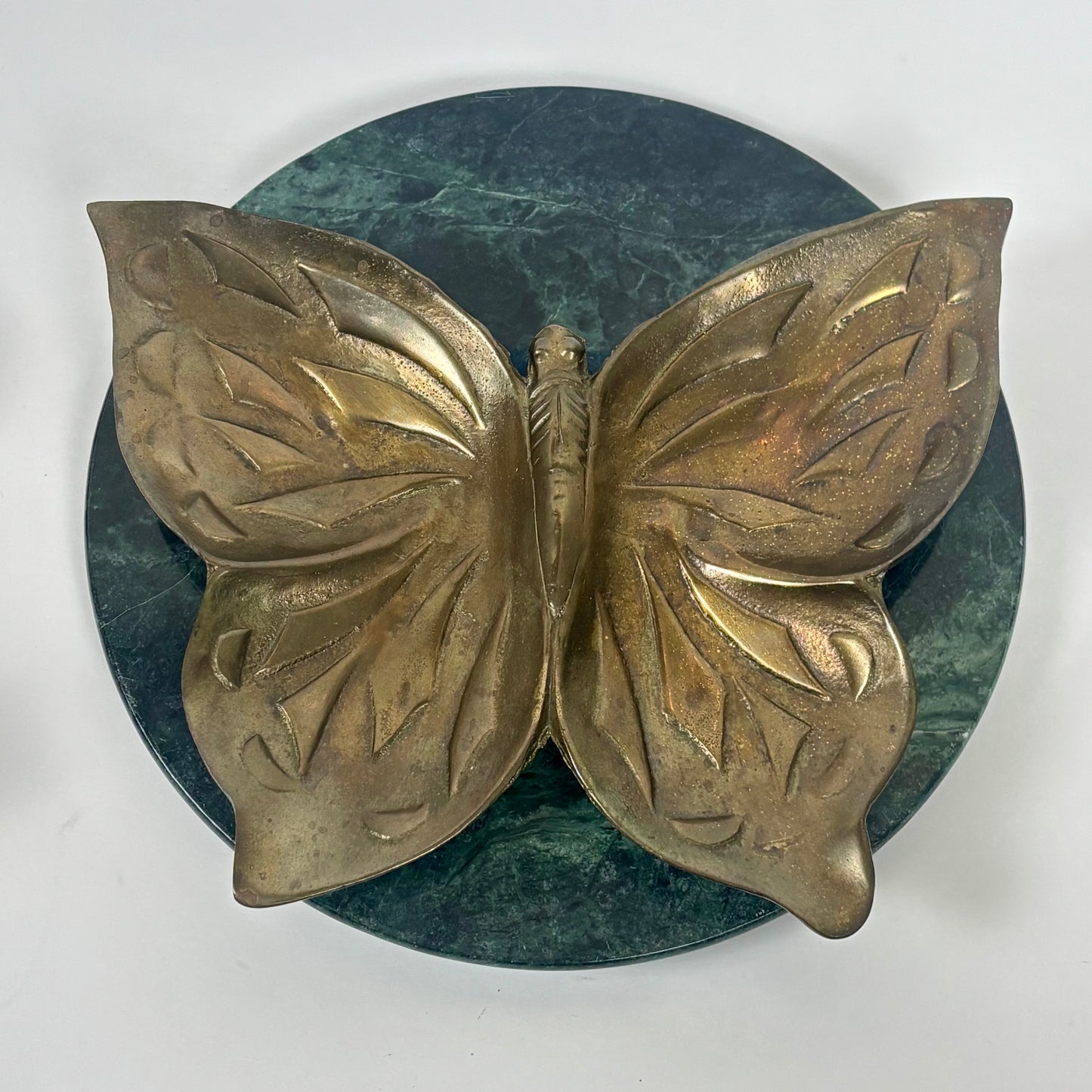 Solid Brass Vintage Butterfly |⋆˙⟡| Trinket Dish Catchall