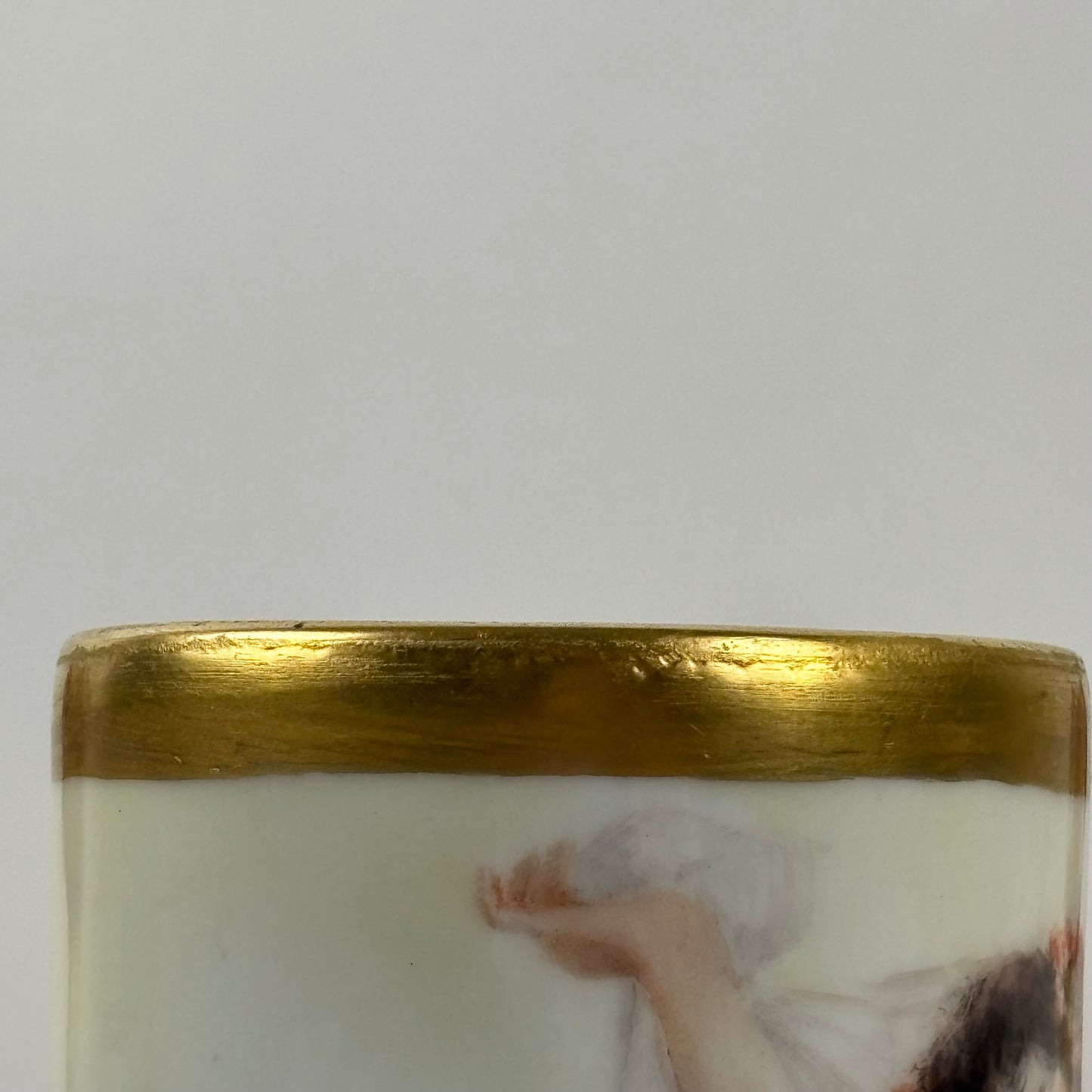 Antique Limoges W.G. & Co. Portrait Vase, c. 1900 |⋆˙⟡| Art Nouveau French Porcelain, Hand Painted