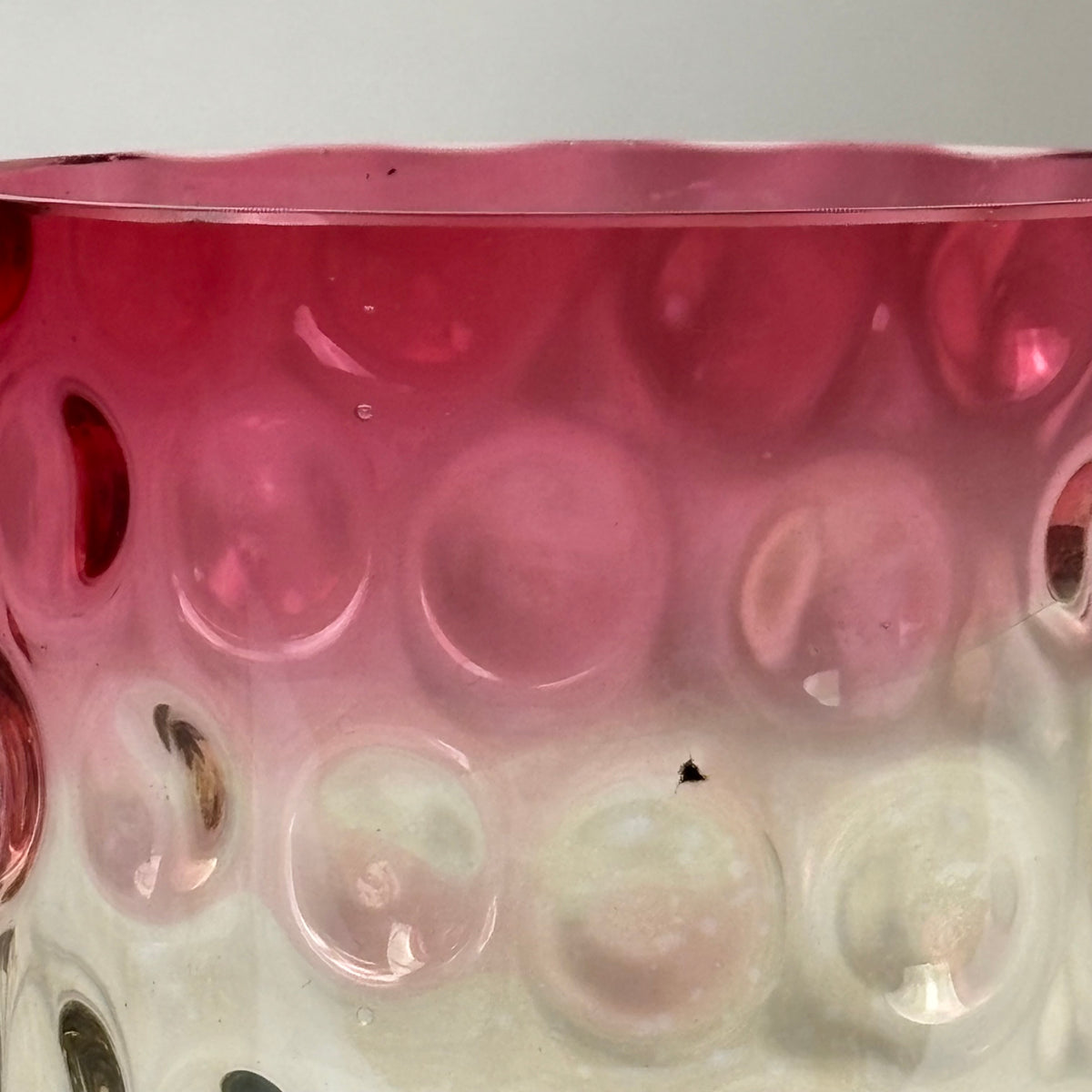Antique Cranberry & Rubina Coin Dot, Spot Optic Glass |⋆˙⟡| Pitcher & Tumbler Set