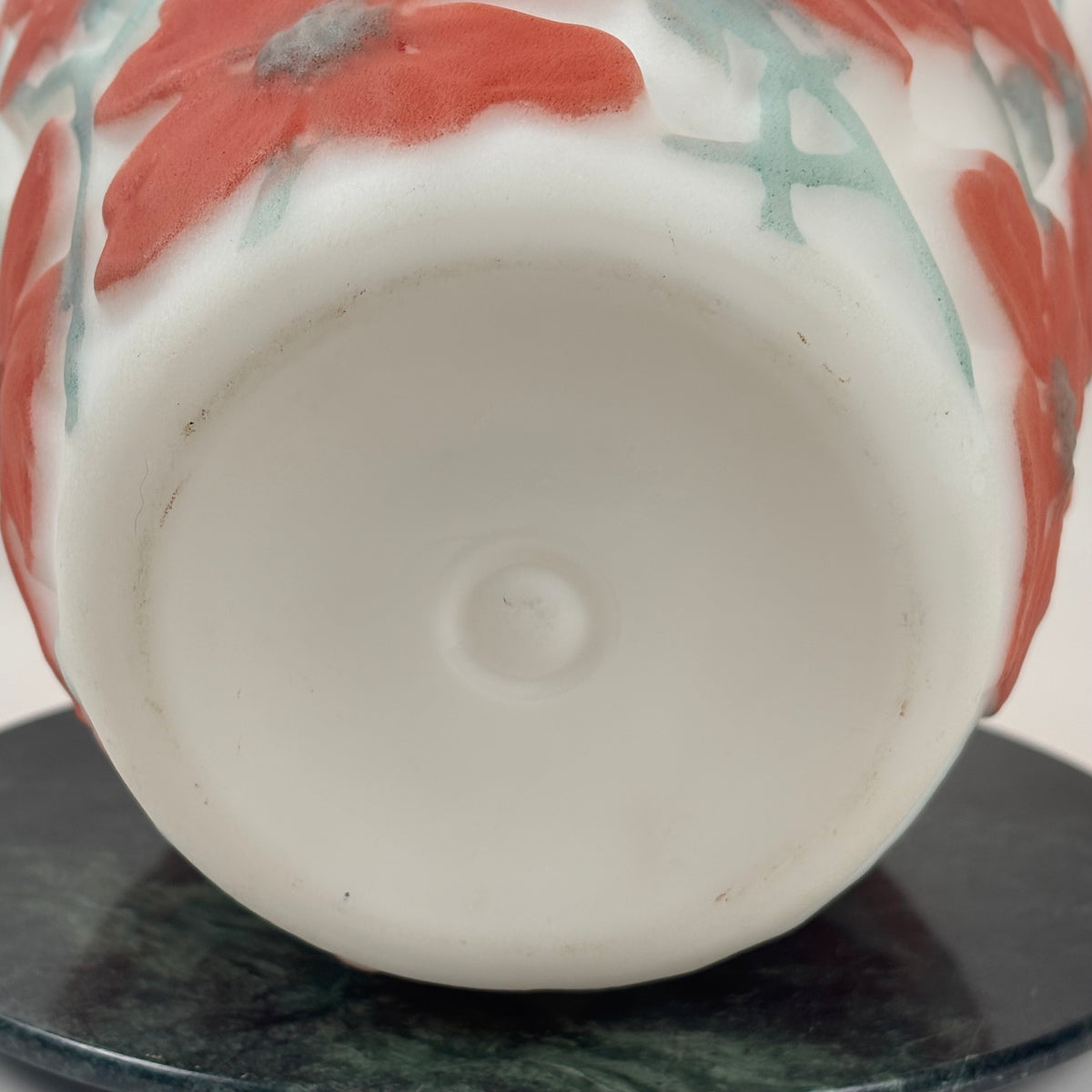 Vintage Consolidated Glass Dogwood Vase |⋆˙⟡| Art Deco Coral Flowers